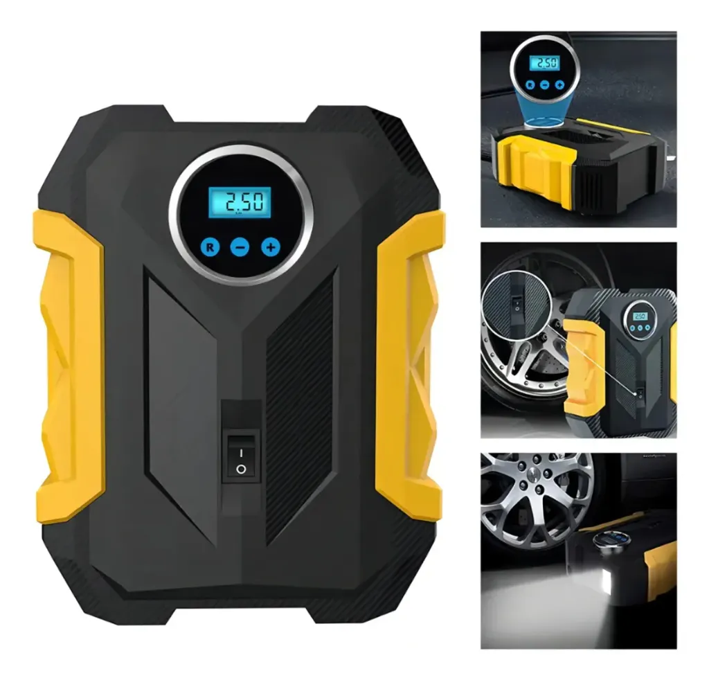 KIT MALETIN COMPRESOR DE AIRE Y HERRAMIENTAS PORTATIL..webp