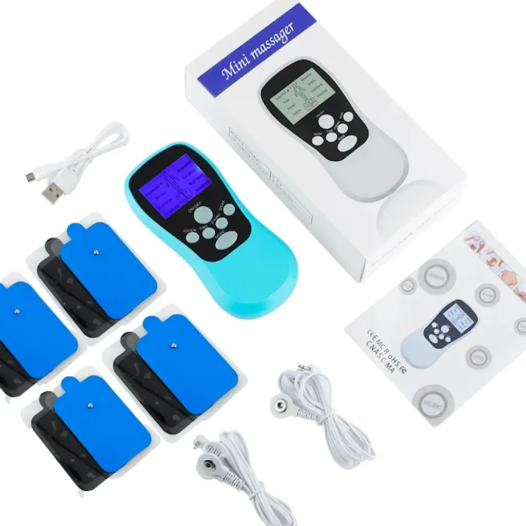 GIMNASIA PASIVA ELECTROMUSCULAR 8 ELECTRODOS RECARGABLE.......webp