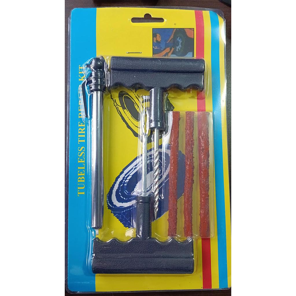 [SAS0315] KIT REPARADOR LLANTA TUBULAR - KIT DESPINCHAR MOTO + CALIBRADOR